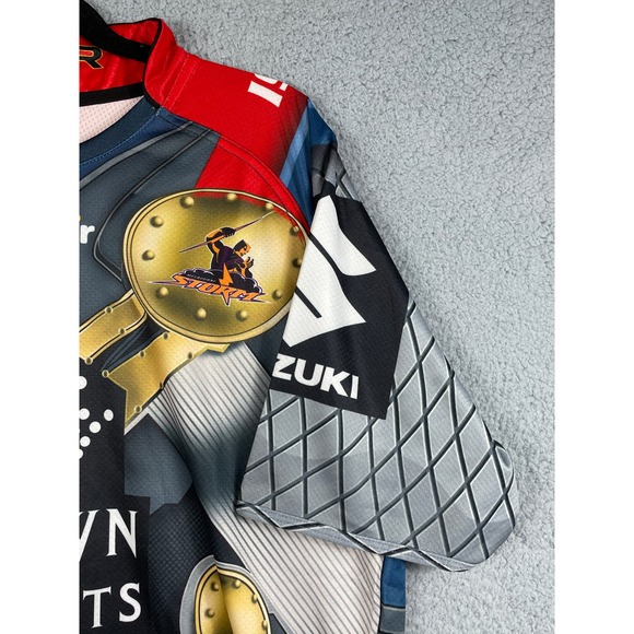 Crown Resorts Foundation Tigerair Melbourne Storm Mens Sports Jersey Size XL NWT - Picture 7 of 11